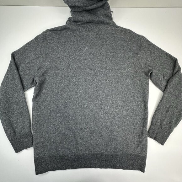 Converse‎ Men's Gray Athletic Quarter Zip Hooded Long Sleeve Sweatshirt XL/C46 - Picture 3 of 11